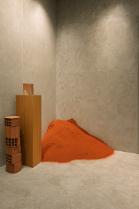 Materiali Ceramici e Pigmenti di Design in Allestimento Moderno